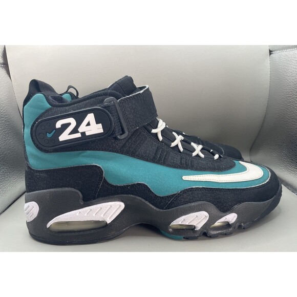 2011 Nike Air Griffey Max 1 Retro Freshwater Mens 8.5 Black Mariners 354912-005 - Picture 6 of 12